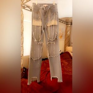 Rhinestone Denim Jeans